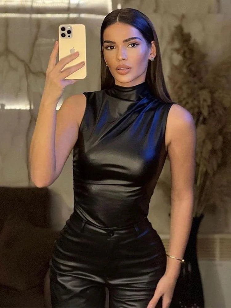 Bold Allure Leatherette Top