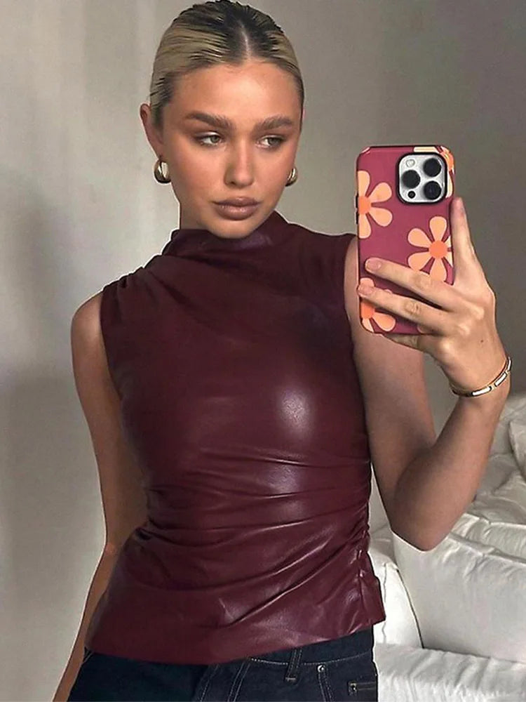 Bold Allure Leatherette Top