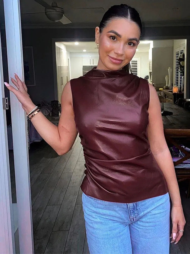 Bold Allure Leatherette Top