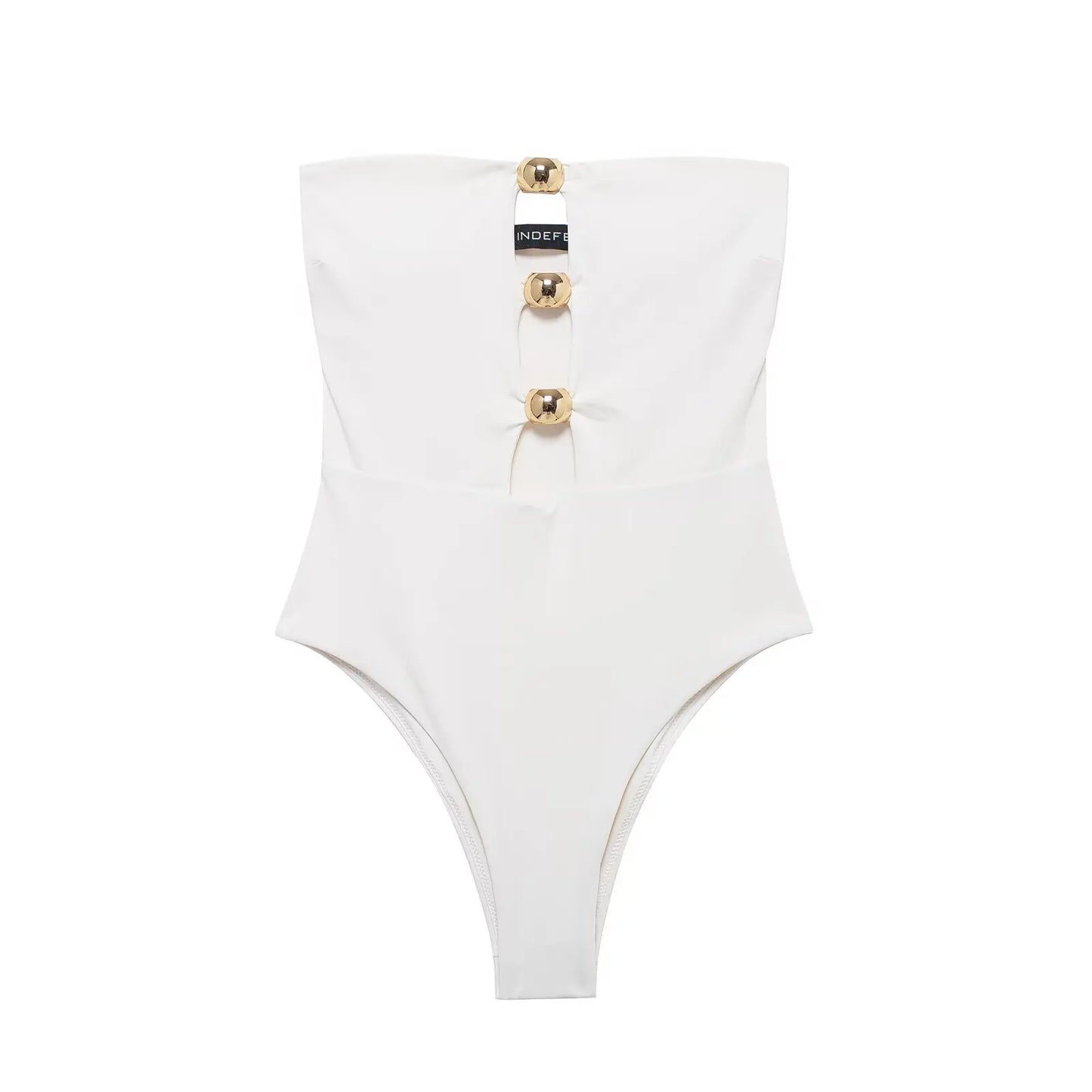 Gold Button Bodysuit