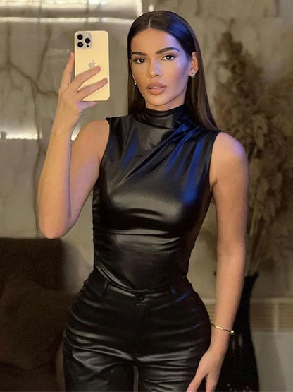 Bold Allure Leatherette Top