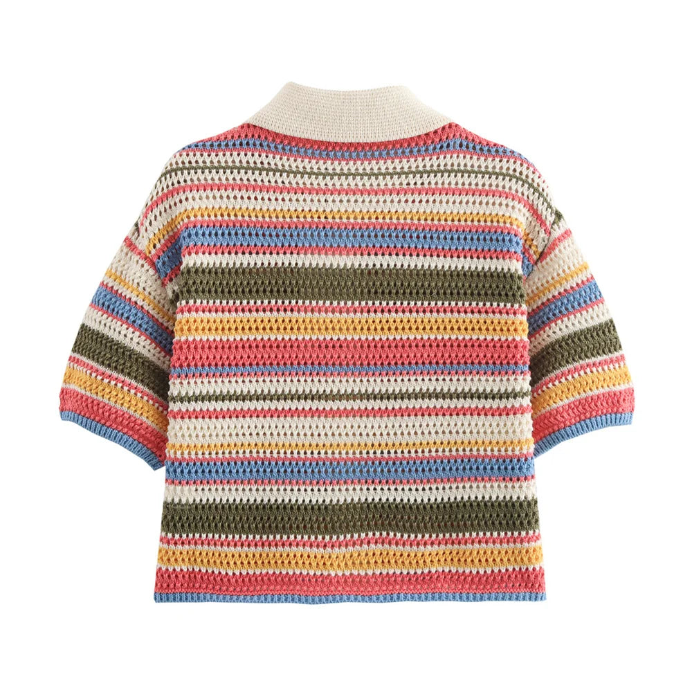 Sunset Stripes Crochet Set