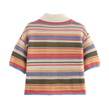 Sunset Stripes Crochet Set