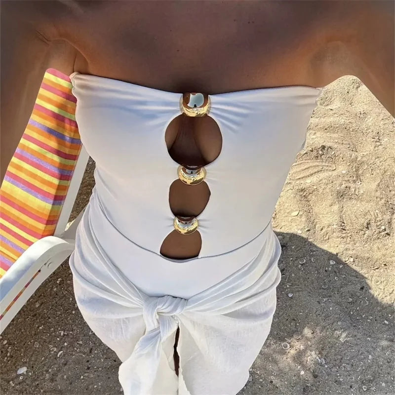 Gold Button Bodysuit